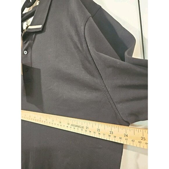 Cutter & Buck Sport Fit India LRG Men Golf Shirt Black Preppy Old Money Casual - Picture 7 of 9